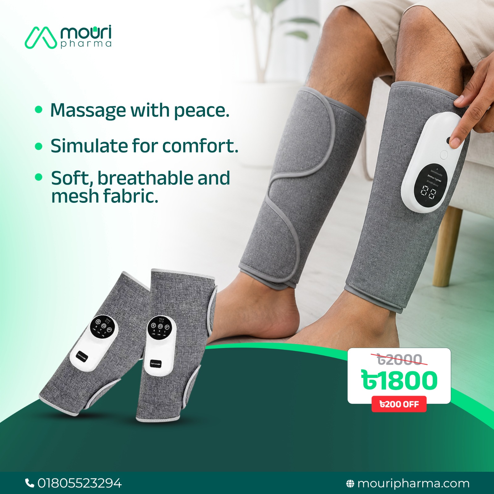 Using Leg Massager